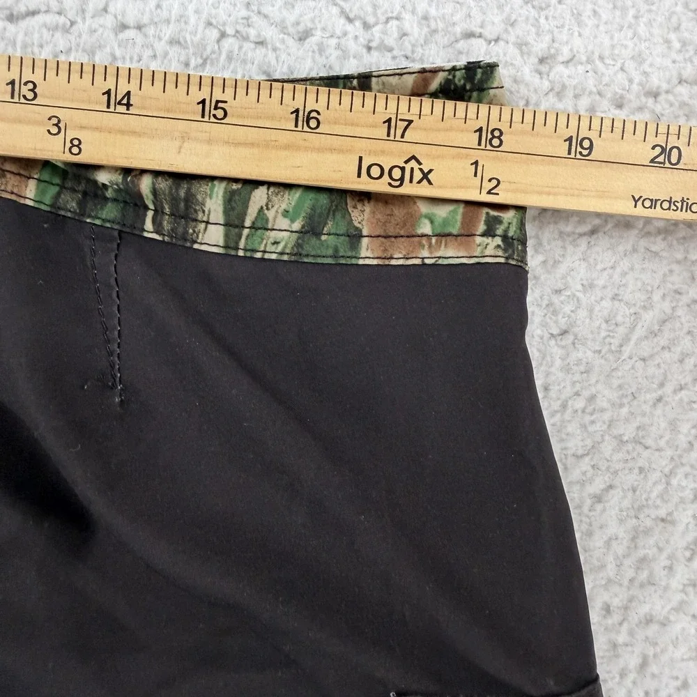 Volcom Board Shorts Mens 36 Black Camo Waist Mod Tech Surf Swim Trunks Hawaiian